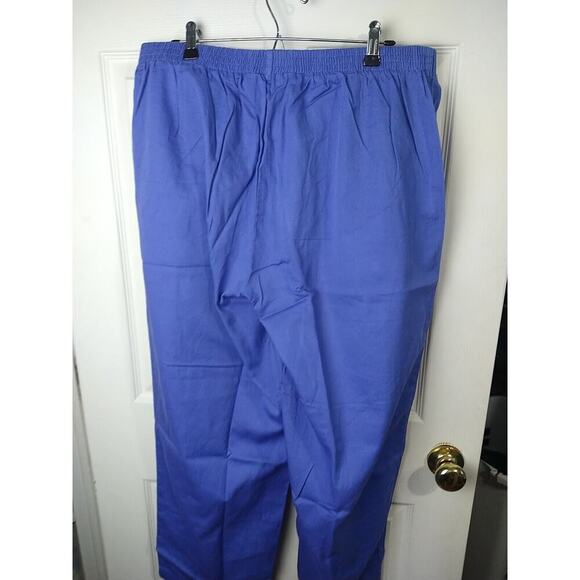 $ Only Necessities Wan 20W Periwinkle Pullon Elastic Waist Pocket Casual Pants - Picture 9 of 10